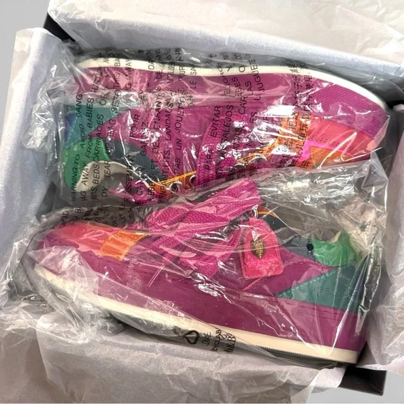 Kurt Geiger Pink and Orange Sneakers - Picture 6 of 9